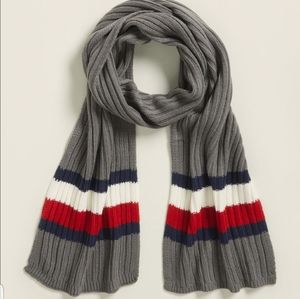 Tommy Hilfiger Grey Striped Scarf